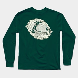 Ancient Viking sailboat Long Sleeve T-Shirt